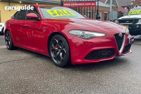 Red 2019 Alfa Romeo Giulia Sedan Veloce