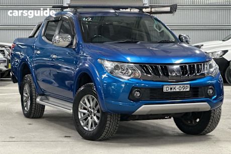 Blue 2018 Mitsubishi Triton Dual Cab Utility GLS (4X4)