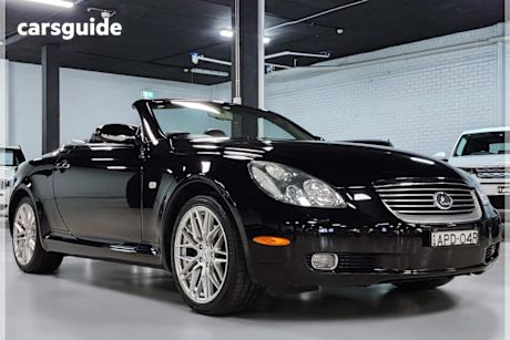 Black 2003 Lexus SC430 Convertible