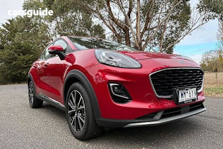 Red 2022 Ford Puma Hatchback