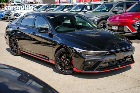 Black 2025 Hyundai I30 Sedan N Premium With Sunroof