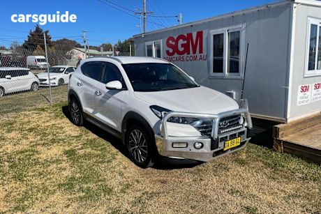 White 2021 Hyundai Tucson Wagon ELITE (FWD) TL3 MY21