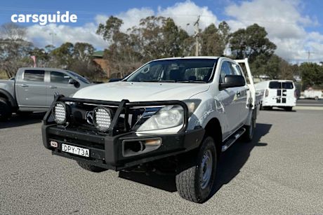 White 2017 Mazda BT-50 Dual Cab Chassis XT (4X4)
