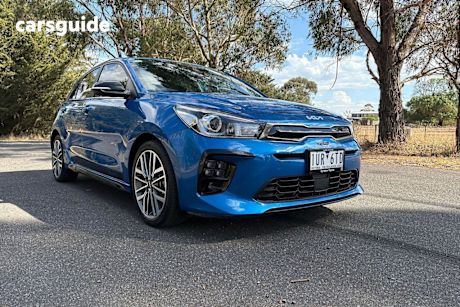 Blue 2021 Kia RIO Hatchback GT-Line