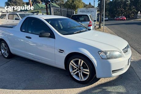 White 2008 Holden Commodore Utility Omega