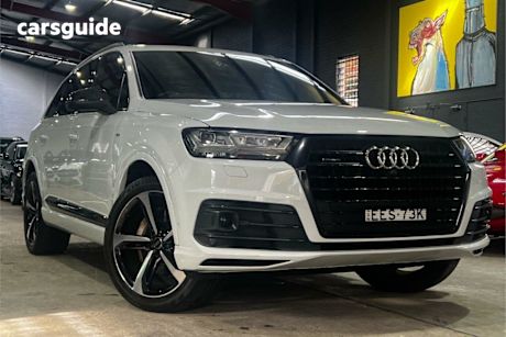 White 2019 Audi Q7 Wagon 50 TDI Quattro