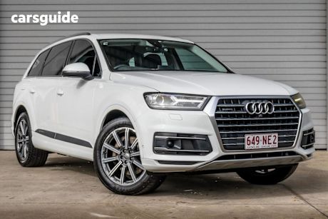 White 2017 Audi Q7 Wagon 3.0 TDI Quattro