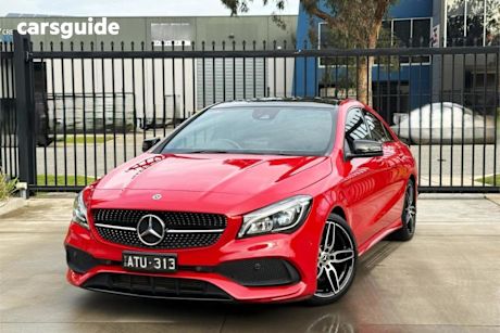 Red 2018 Mercedes-Benz CLA200 Coupe