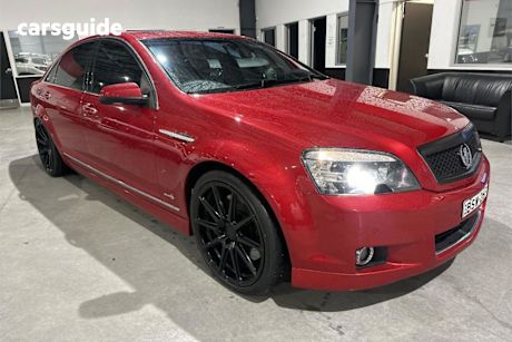 Red 2010 Holden Caprice Sedan V