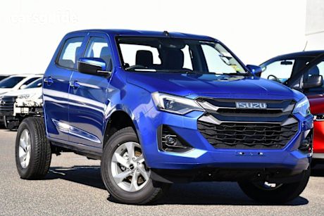 Blue 2025 Isuzu D-MAX Crew Cab Chassis LS-M (4X4)