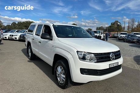 White 2016 Volkswagen Amarok Dual Cab Chassis TDI420 Core Edition (4X4)