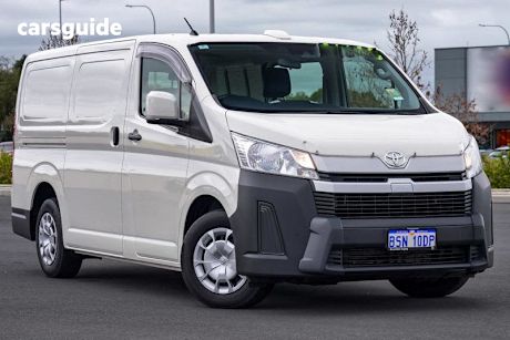 White 2023 Toyota Hiace Van LWB