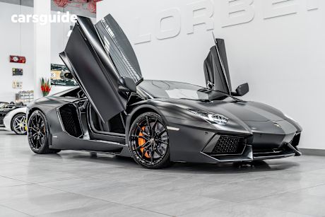Grey 2011 Lamborghini Aventador Coupe