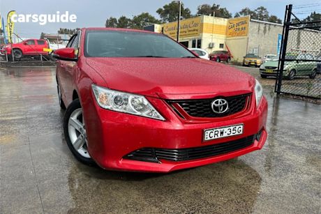 Red 2014 Toyota Aurion Sedan AT-X
