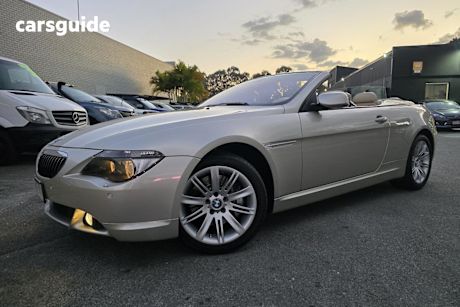 Silver 2005 BMW 645CI Convertible