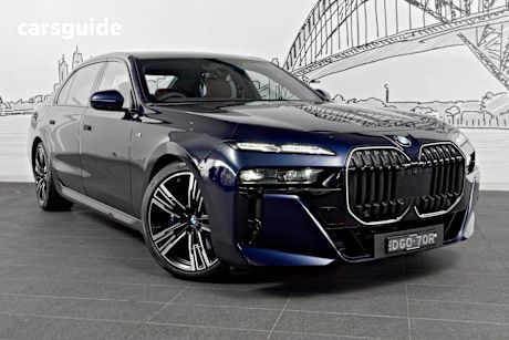 Blue 2024 BMW 740I Sedan Mhev