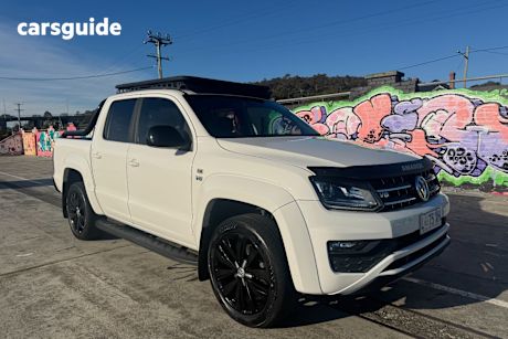 White 2020 Volkswagen Amarok Dual Cab Utility TDI550 Highline Black 4Motion