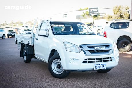 White 2019 Isuzu D-MAX Cab Chassis SX LOW-Ride (4X2)