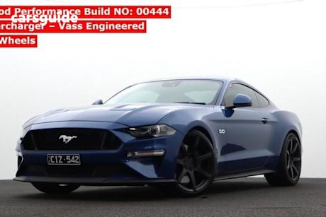 Blue 2023 Ford Mustang Fastback GT 5.0 V8