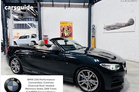Black 2015 BMW M235I Convertible