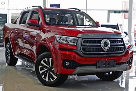 Red 2025 GWM Cannon Dual Cab Utility Ultra (4X4)