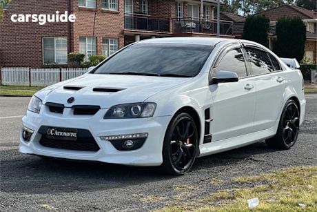 White 2009 HSV Clubsport Sedan R8