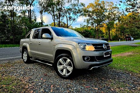 Beige 2011 Volkswagen Amarok Dual Cab Utility TDI400 (4X4)