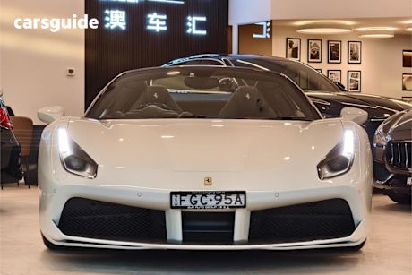 White 2017 Ferrari 488 Convertible Spider