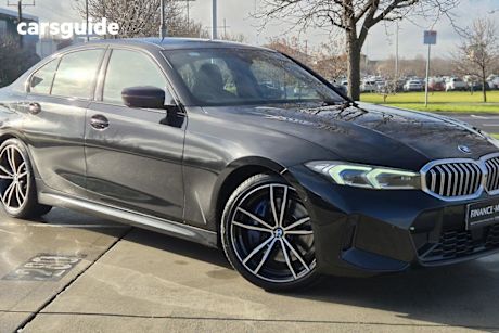 Black 2022 BMW 3 Sedan 25i
