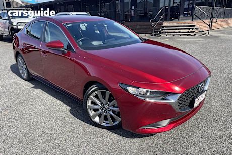 Red 2019 Mazda Mazda3 Sedan