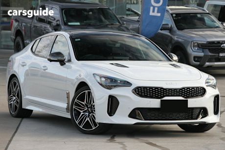 White 2022 Kia Stinger Sedan GT (black Leather)