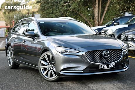 Grey 2018 Mazda 6 Wagon Atenza
