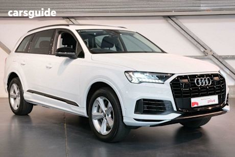 White 2020 Audi Q7 Wagon 45 TDI Quattro Mhev