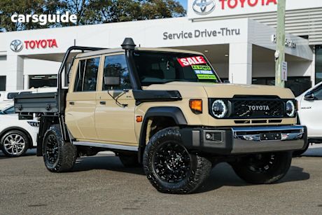 Beige 2023 Toyota Landcruiser Ute Tray