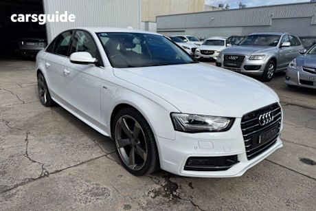 White 2015 Audi A4 Sedan 1.8 Tfsi S-Line Plus