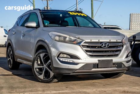 Silver 2015 Hyundai Tucson Wagon Highlander (awd)