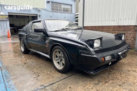Black 1989 Mitsubishi Starion Coupe