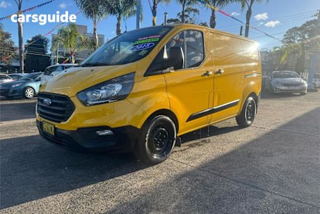Yellow 2018 Ford Transit Custom Van 300S (swb) High Roof