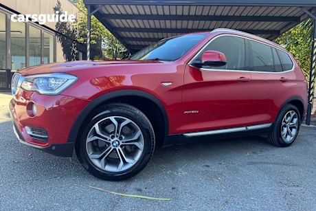 Red 2015 BMW X3 Wagon Xdrive 20D