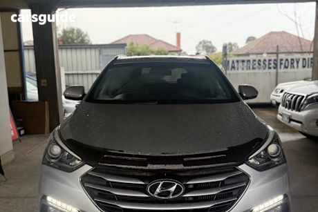 Silver 2016 Hyundai Santa FE Wagon Elite Crdi (4X4)