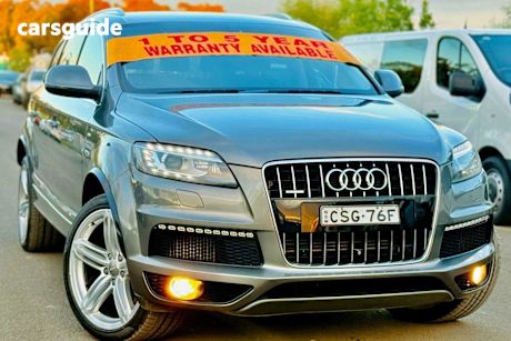 Grey 2014 Audi Q7 Wagon 3.0 TDI Quattro