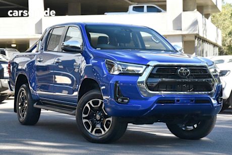 Blue 2021 Toyota Hilux Double Cab Pick Up SR5 (4X4)