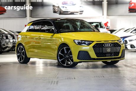 Yellow 2021 Audi A1 Sportback 35 Tfsi