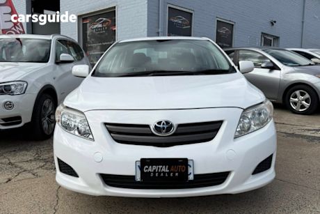 White 2009 Toyota Corolla Sedan Ascent