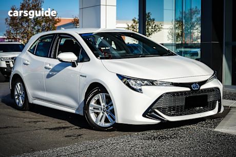 White 2020 Toyota Corolla Hatchback Ascent Sport Hybrid
