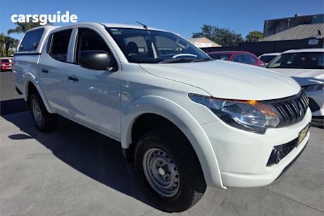 White 2018 Mitsubishi Triton Dual Cab Utility GLX