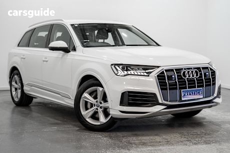 White 2020 Audi Q7 Wagon 45 TDI Quattro