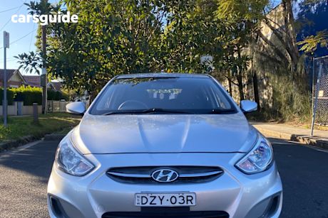 Silver 2016 Hyundai Accent Hatchback Active