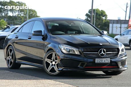 Black 2015 Mercedes-Benz CLA250 Coupe Sport 4Matic