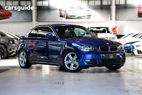 Blue 2010 BMW 125I Coupe